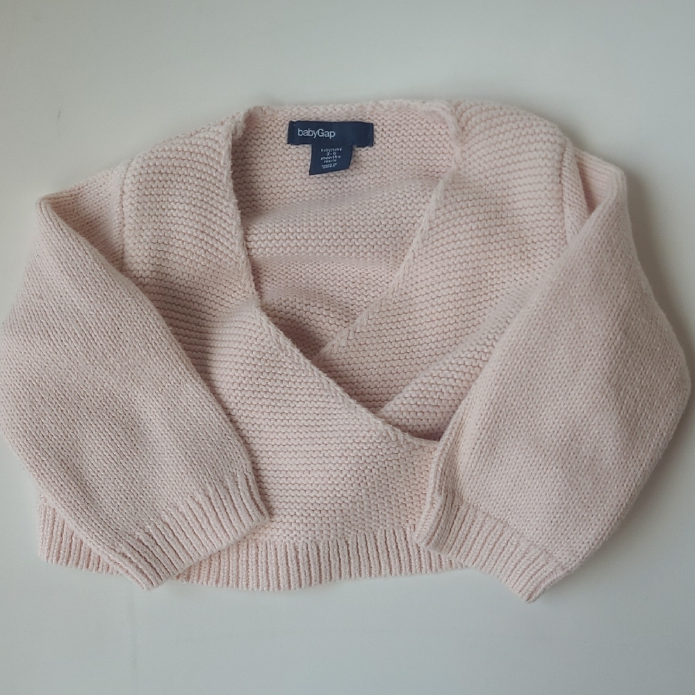 GAP Soft Pink V-Neck Sweater Girls